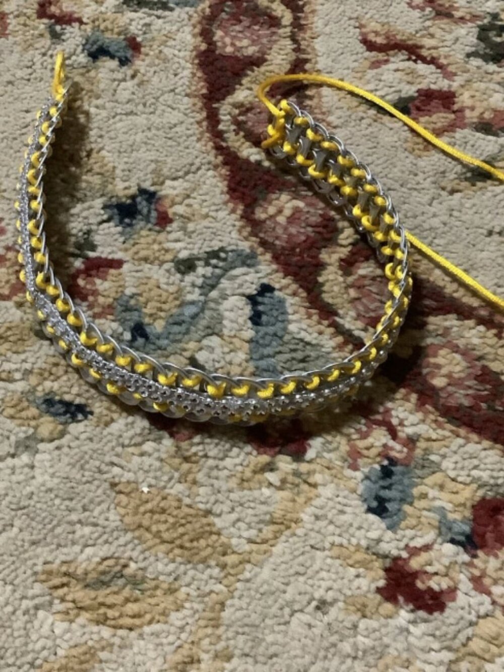 Yellow Handmade Pop Tabs Headband